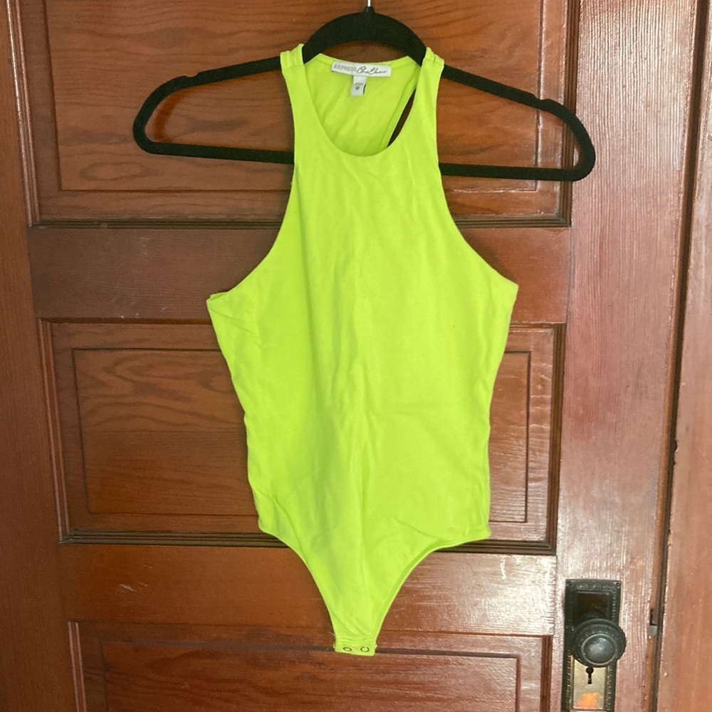 Neon racer back bodysuit
